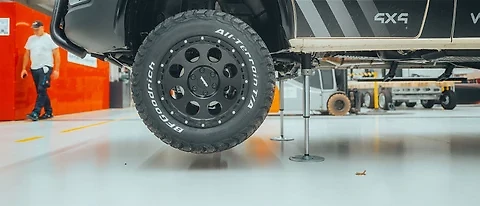 Exklusiv: Das AL-KO / E&P Hubstützensystem: Ein Prototyp für die Dakar (Bild 6 von 9)