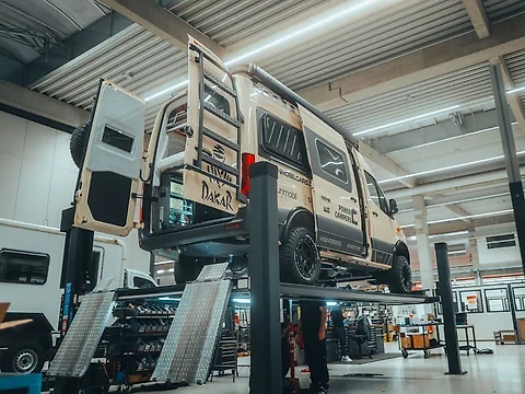 Exklusiv: Das AL-KO / E&P Hubstützensystem: Ein Prototyp für die Dakar